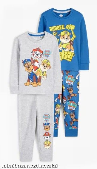 2-pack pyžamo Tlapková patrola