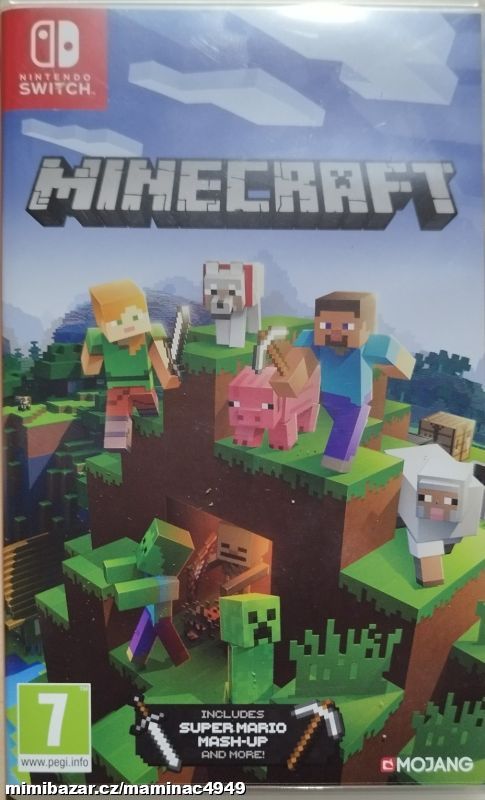 Prodám novou hru Minecraft na Nintendo Switch
