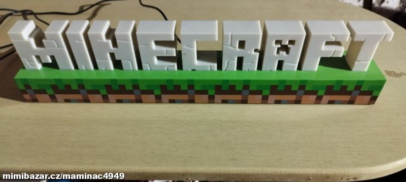 Prodám nové led světlo Minecraft délka 40.cm