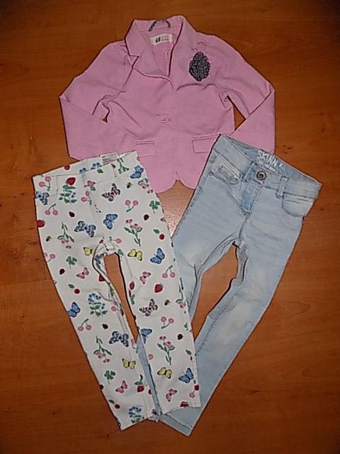 Skinny rifle, rifličky, sako, legíny