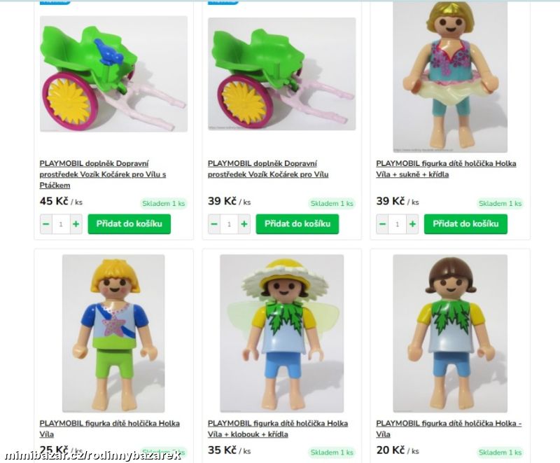 PLAYMOBIL Vozík figurka Víla dítě holčička