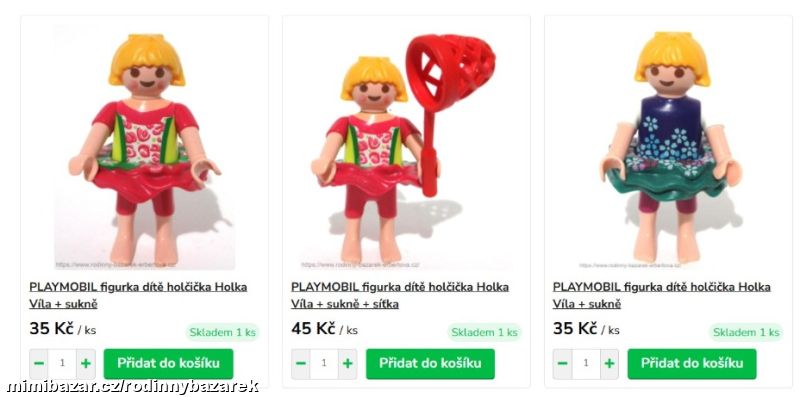 PLAYMOBIL figurka Víla dítě holčička doplněk síťka