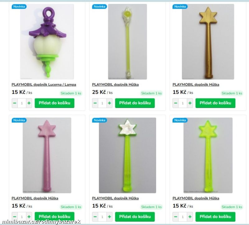 PLAYMOBIL doplněk pro vílu Hůlka Lampa