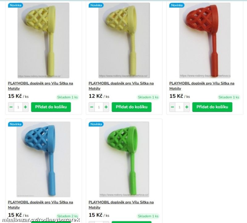 PLAYMOBIL doplněk pro figurku vílu dítě Síťka