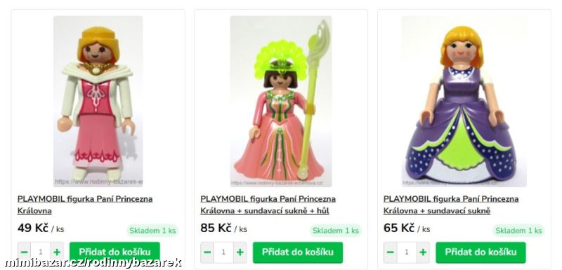 PLAYMOBIL figurka Paní v šatech Princezna Královna