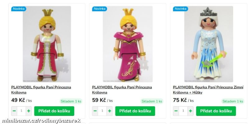 PLAYMOBIL figurka Paní v šatech Princezna Královna
