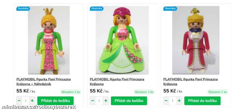 PLAYMOBIL figurka Paní v šatech Princezna Královna