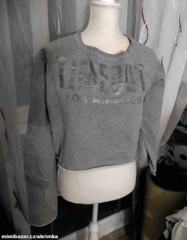 Mikina Timeout croptop střih vel S-M