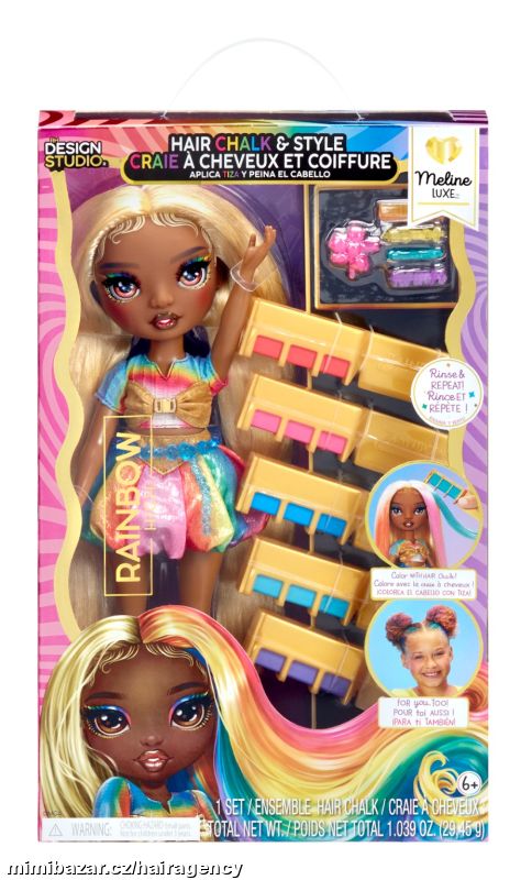 526797 Rainbow High Panenka + křídy na vlasy, Meline