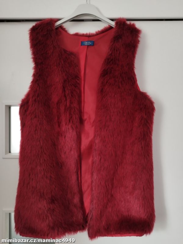 Prodám parádní červenou vestu v.M /38 z.Italy