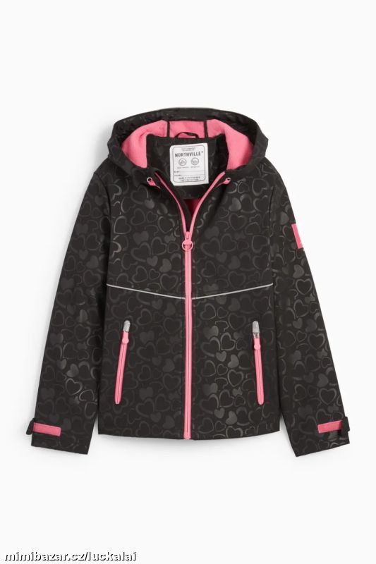 Dívčí softshellová bunda s kapucí