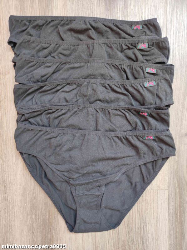 Dámské černé kalhotky Bonprix 6 ks (jen vyprané)