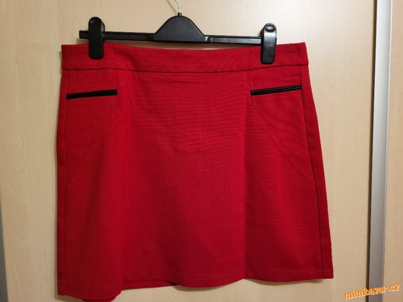 Sukně červená Camaieu, vel. 42