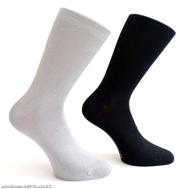 Zdravotní bambusové ponožky s ruličkovým lemem