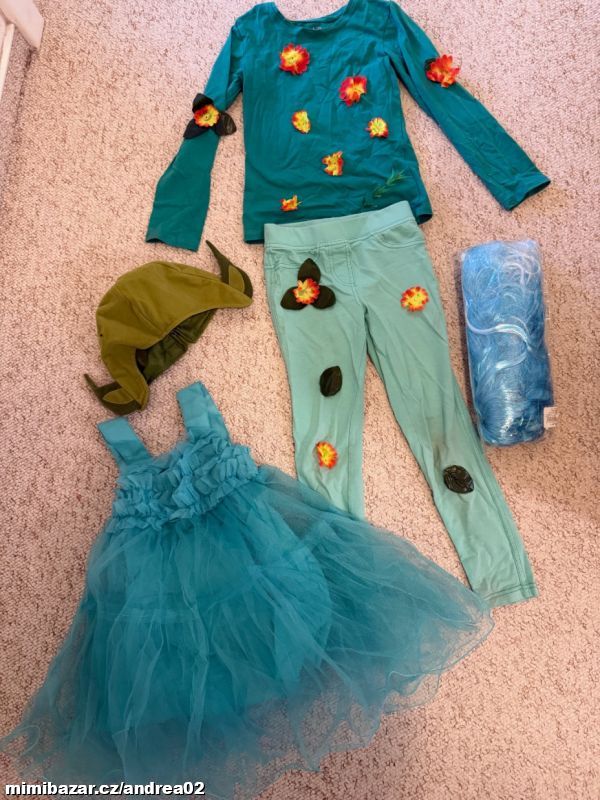 karneval maškarní kostým paruka škraboška