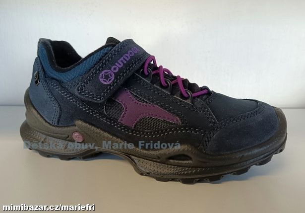 Celoroční kožená treková obuv Santé IC/682388 navy