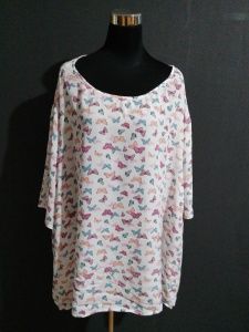 *** MOC KRÁSNÁ DÁMSKÁ VZOROVANÁ HALENKA, 6XL ***