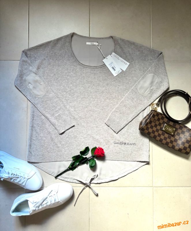 N.O.V.É GAUDI luxusní svetr oversize 40