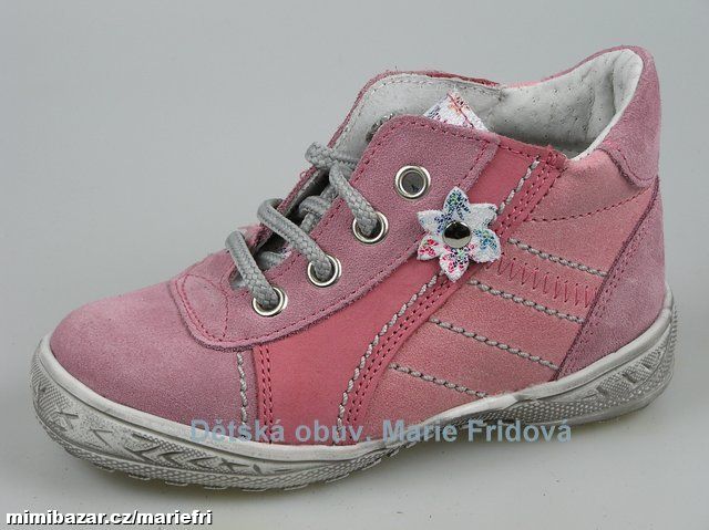 Jarní/celoroční celokožená obuv ESSI 1963 růžová