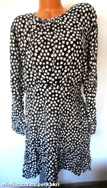 černo bílé dámské šaty uk 16