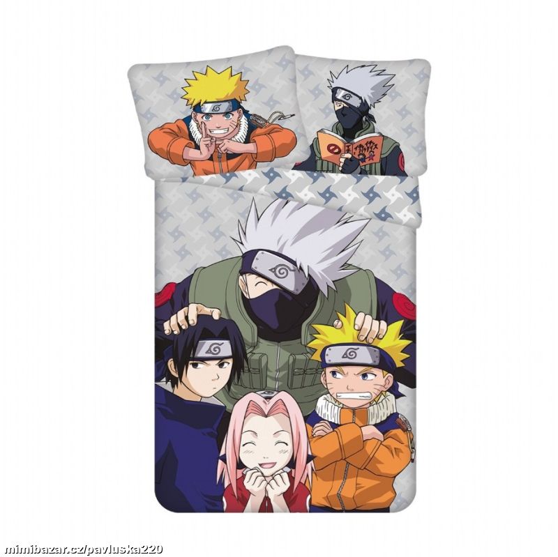 Povlečení Naruto Grey