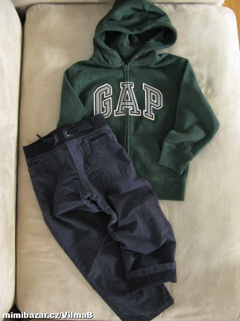 Fleecová arch logo mikina GAP vel.116