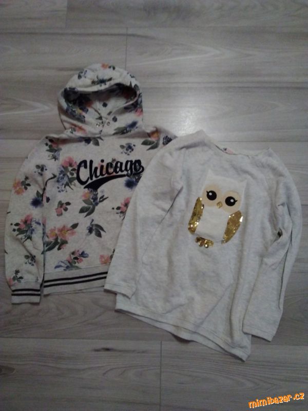 Mikiny H&M vel. 10-12 let