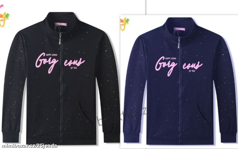 Dívčí třpytivá mikina 134-164