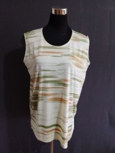 VÝPRODEJ : DÁMSKÝ VZOROVANÝ TOPÍK, VEL.L