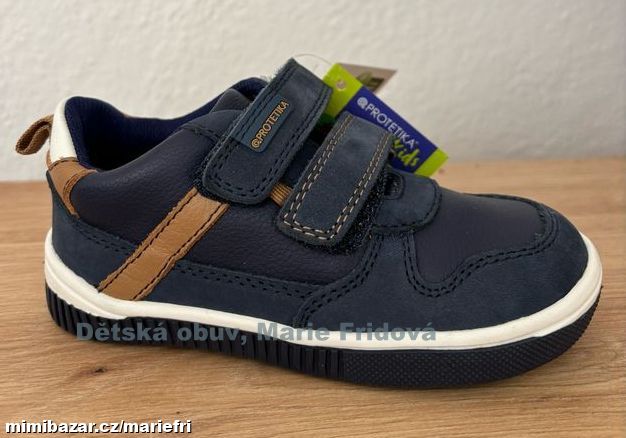 Celoroční kožená obuv Protetika TRESAN navy