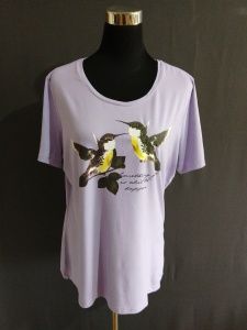 *** KRÁSNÉ DÁMSKÉ TRIKO S POTISKEM, VEL.44/46 ***