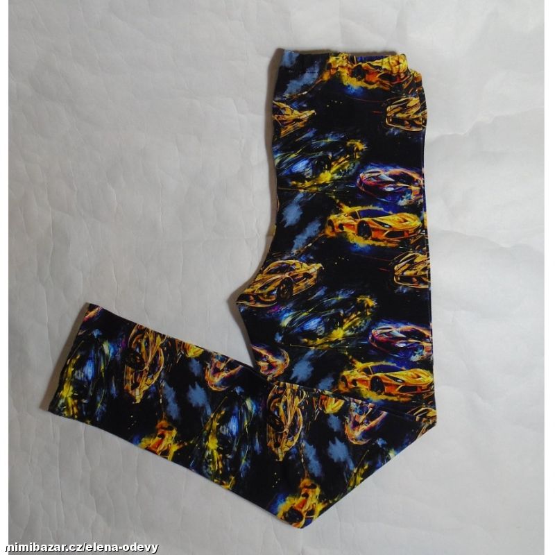 dětské legíny Sportovní auta digi