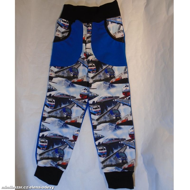 dětské tepláčky VLAKY