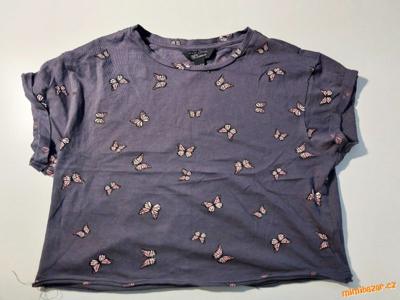Tričko s krátkým rukávem, crop top
