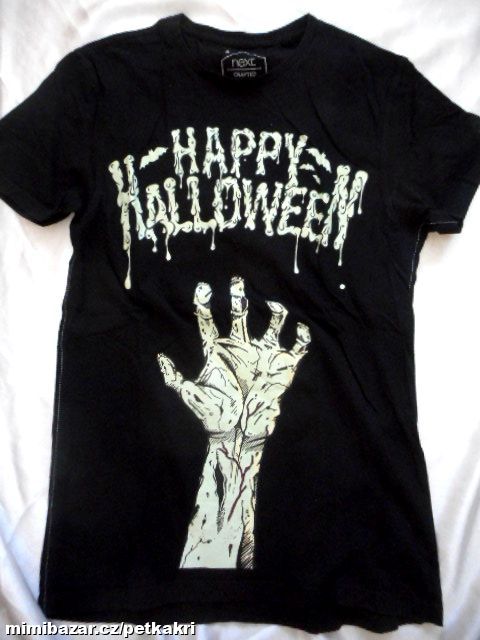 černé pánské triko aplikace vel. S