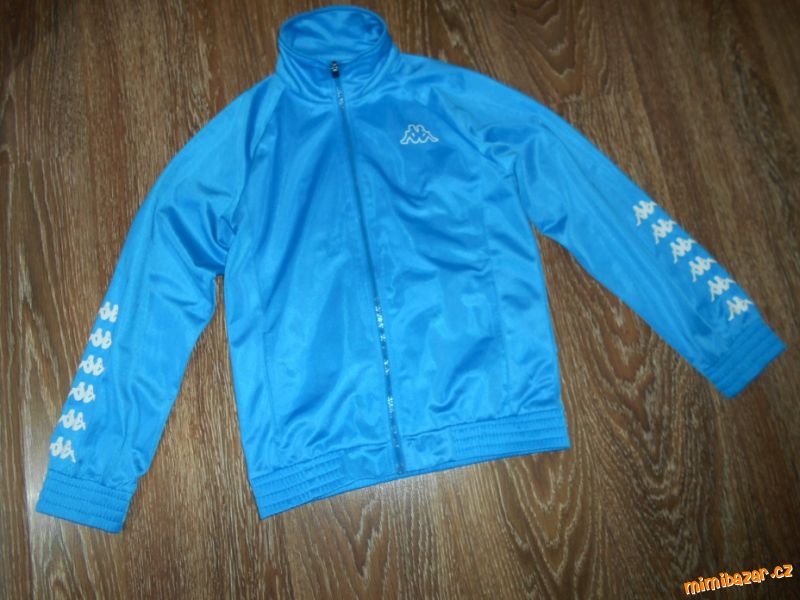 funkční tyrkysově modrá jarní mikina Kappa 152