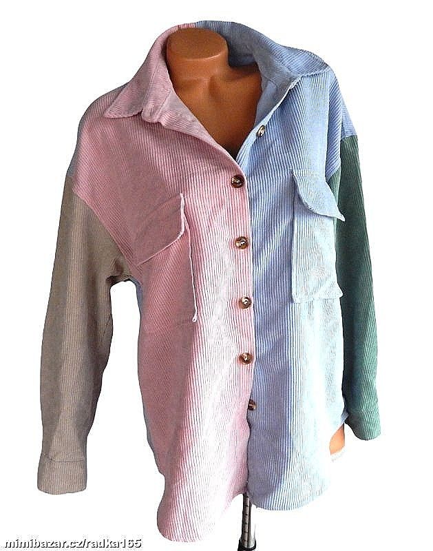 Manšestrová bundo košile vel.XL/48/50