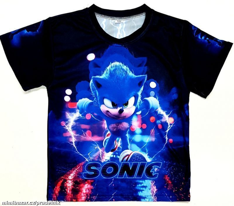 Obrázek k inzerátu: Funkční tričko ježek Sonic vel. 146 až 164/S