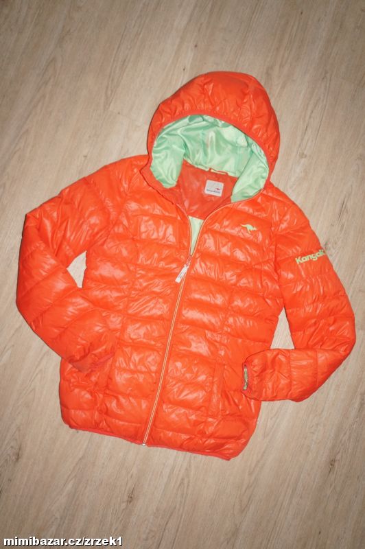 Kangaroos bunda neonově oranžová prošívaná vel.S