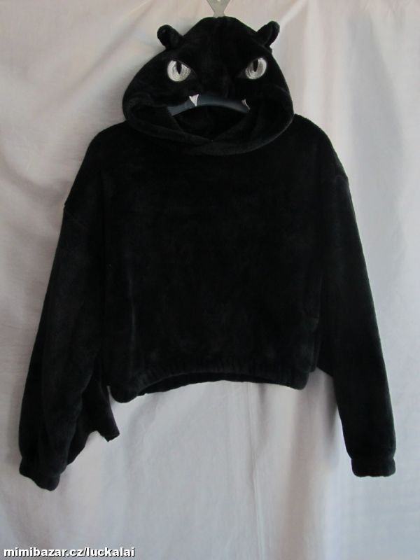 Chlupatková dráčková mikina oversize H&M 146/152