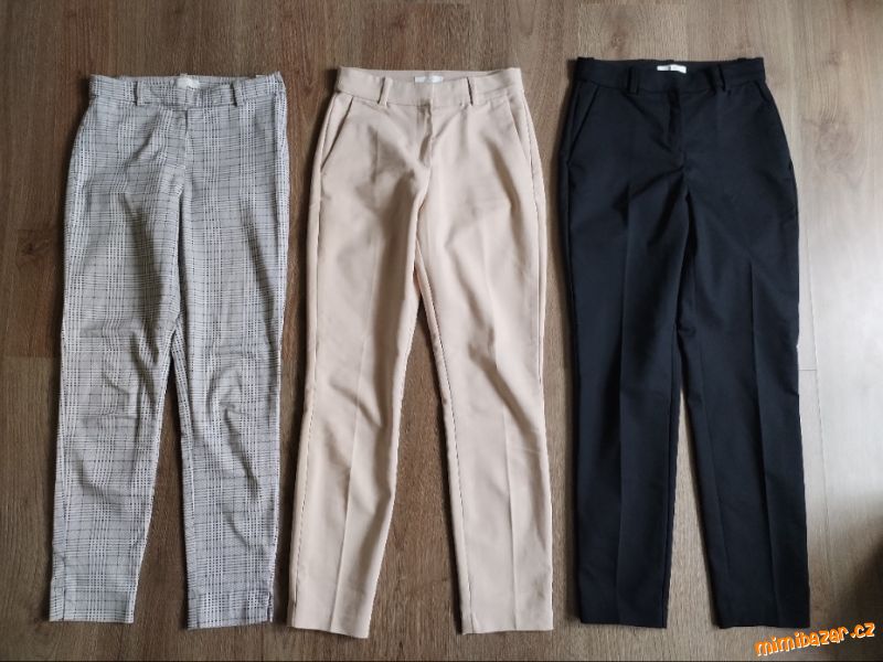 Kalhoty 3x H&M vel XS 34