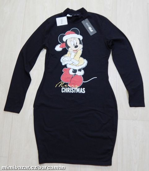 Bavlněné vánoční šaty, vel. L/XL