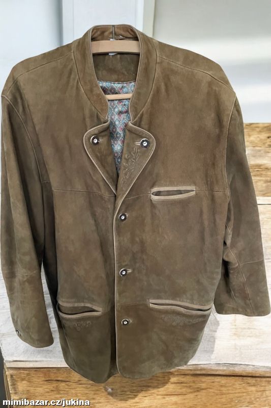 Obrázek k inzerátu: pánská kožená bunda, sako selský styl. vel. XL/XXL