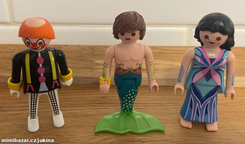 PLAYMOBIL klaun, mořský muž, tanečnice č. 5906