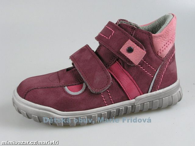 Celoroční kožená kotníková obuv ESSI S2570 vínová