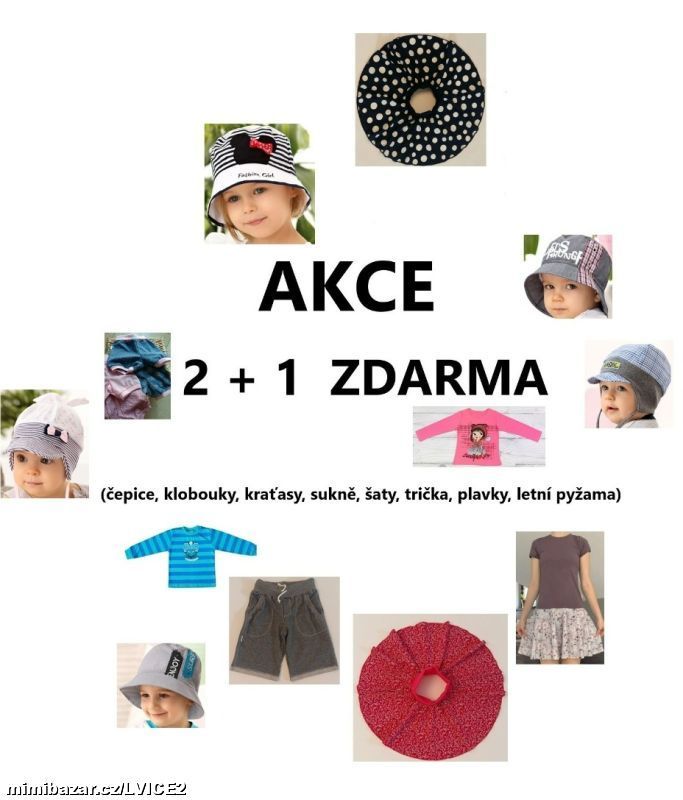 LETNÍ sukně, kraťasy, plavky, pyžama, čepice