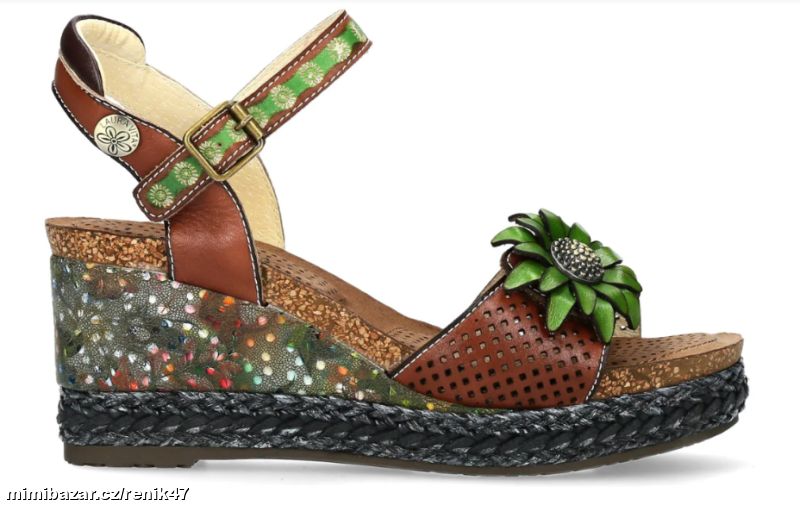 Sandály na klínu Laura Vita