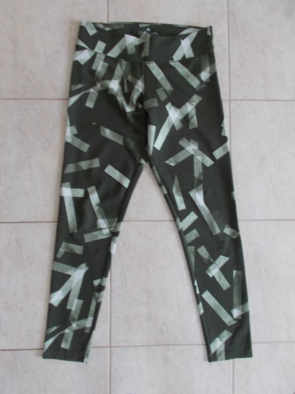 Sportovní legíny Adidas Climate zelené