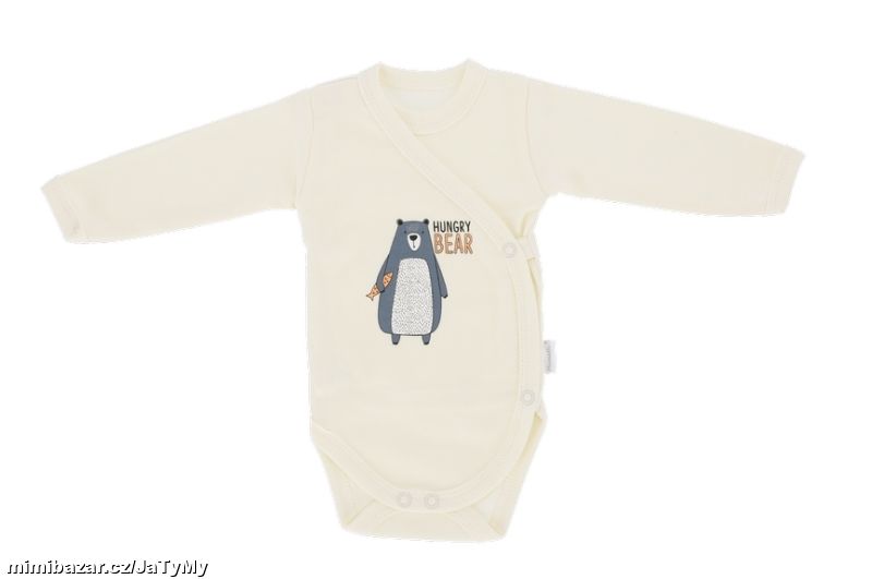 Body s dl. rukávem Hungry bear, vel. 62, SKLADEM