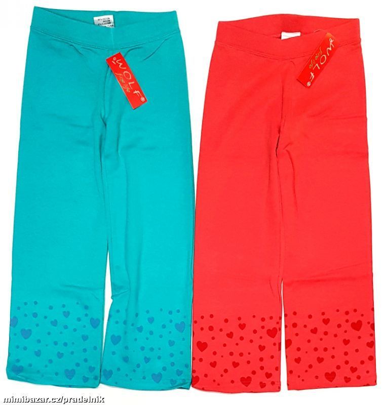 Bavlněné leginy se srdíčky Wolf vel.98, 110, 116